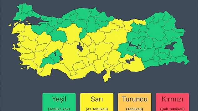 İçişleri Bakanlığından 16 il için 'sarı kodlu' uyarı