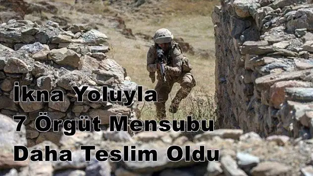 İkna Yoluyla 7 Örgüt Mensubu Daha Teslim Oldu