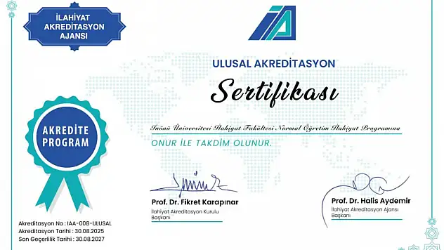 İlahiyat Fakültesinin Akreditasyon Başarısı