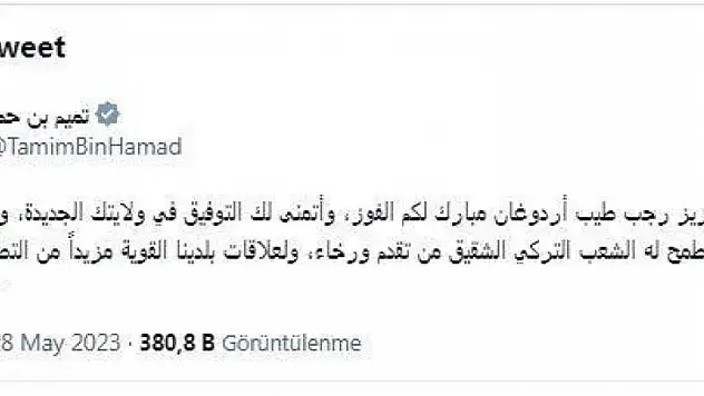 İlk yurt dışı kutlama Katar'dan