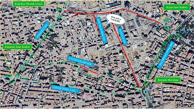 İnönü Caddesi ve Çevresi Altyapı Çalışmaları Nedeniyle Trafiğe Kapatılacak