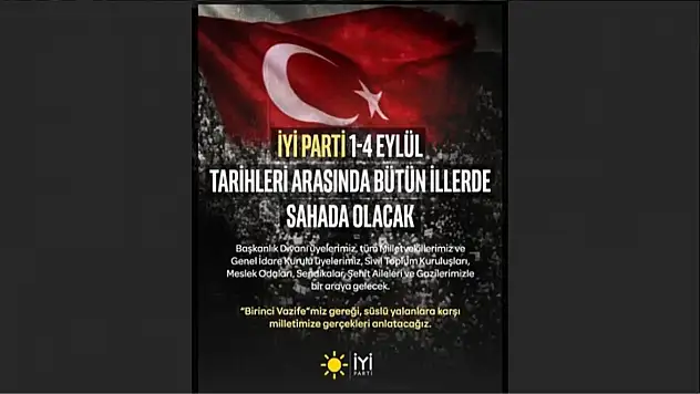 İYİ Parti Heyeti 3 Eylül'de Malatya'da