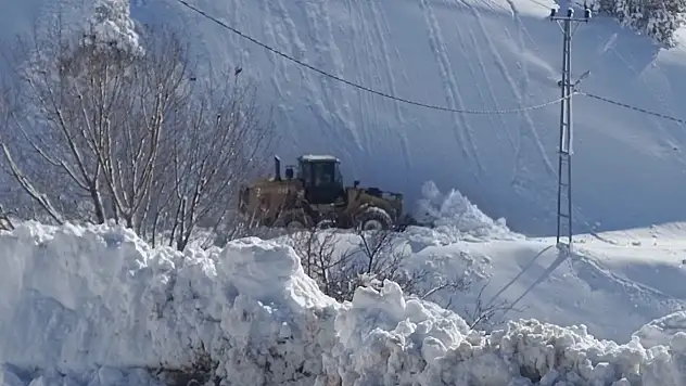 Kamıştaş Mahallesi'nde 1 Metrelik Karla Zorlu Mücadele