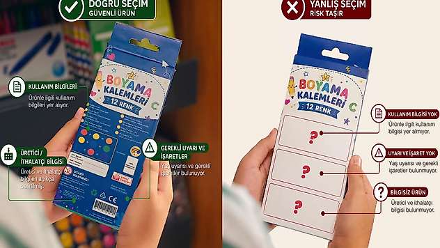 Kırtasiye Alışverişinde Güvenli Ürün Uyarısı
