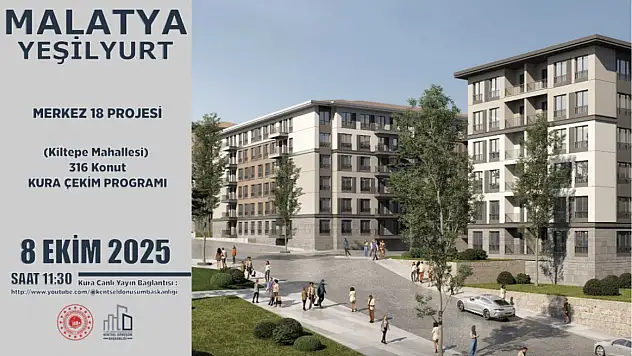 Malatya'da 535 Konut İçin Kura Çekimi Yapılacak