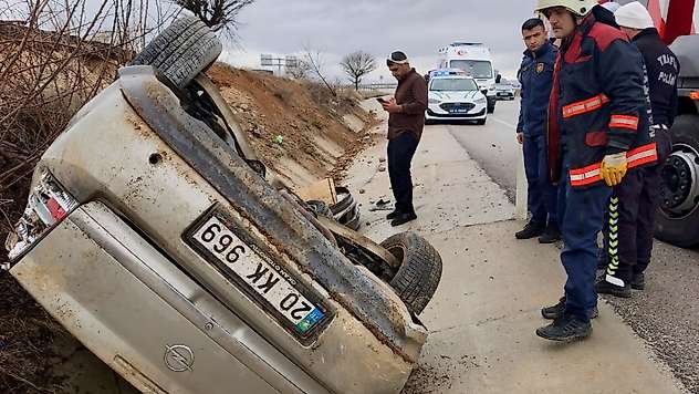 Malatya'da Feci Kaza: Takla Atan Araçta 4'ü Çocuk 6 Yaralı