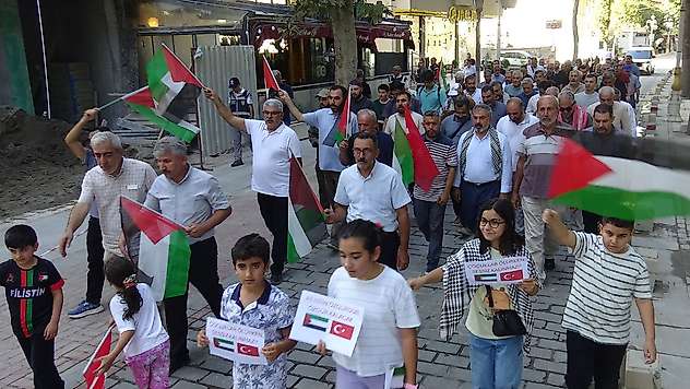 Malatya'da Gazze İçin 'İnsanlığın Sesi' Yürüyüşü