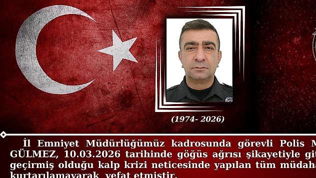 Malatya'da Görevli Polis Memuru Kalbine Yenik Düştü