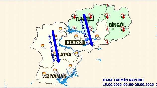 Malatya'da Hava Parçalı Bulutlu: Sıcaklık 29 Derece
