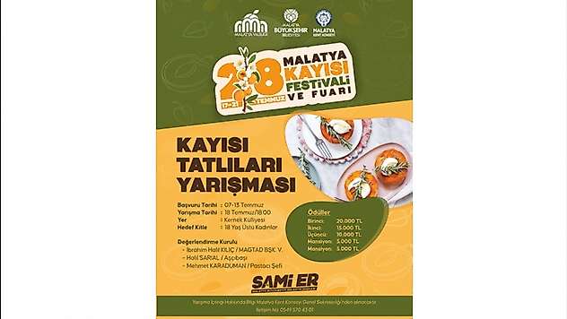 Malatya'da Kayısı Tatlıları Yarışması Başlıyor: En Lezzetli Tarifler Ödüllendirilecek