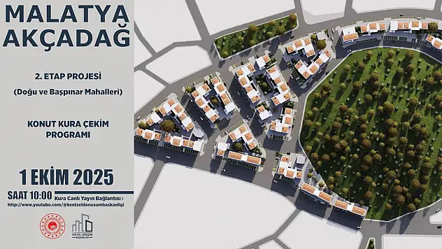 Malatya'da Kentsel Dönüşüm Konutları İçin Kura Heyecanı Başlıyor