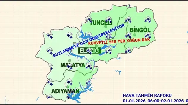 Malatya'da Kış Sert Geliyor: Kar, Tipi ve Don Uyarısı