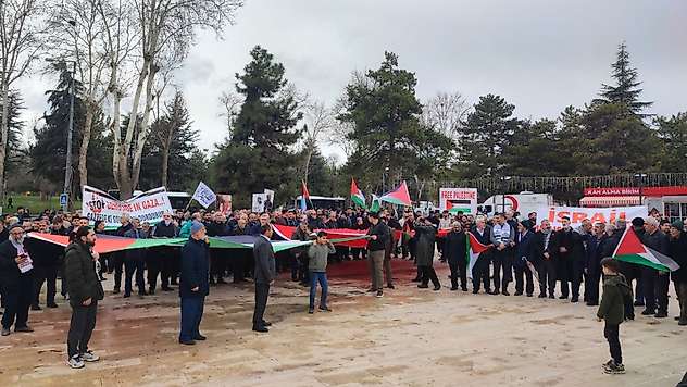 Malatya'da Kudüs'e Destek Yürüyüşü: 'İşgalci İsrail ve ABD Askerlerini İstemiyoruz'
