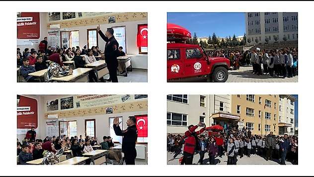 Malatya'da Öğrencilere Deprem ve Yangın Eğitimi
