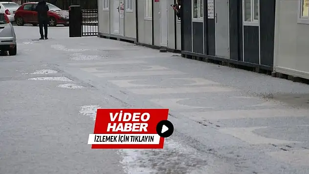 Malatya'da sağanak ve dolu etkili oldu