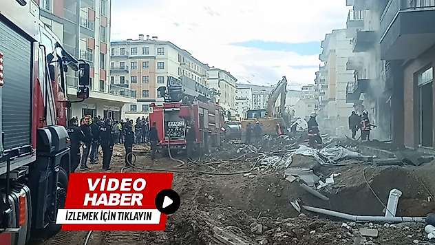 Malatya'da TOKİ Şantiyesinde Korkutan Yangın