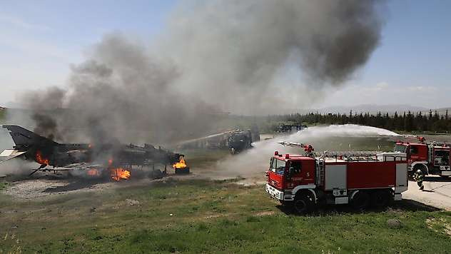 Malatya'da 'Uçak Yangını Tatbikatı' Başarıyla Tamamlandı