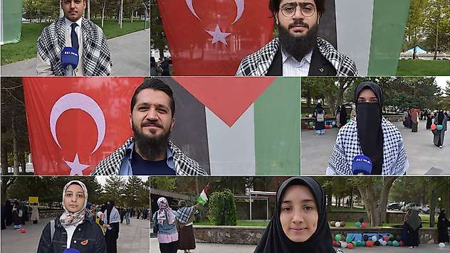 Malatya'da Üniversite Öğrencilerinden Filistin İçin Birlik ve Mücadele Mesajı