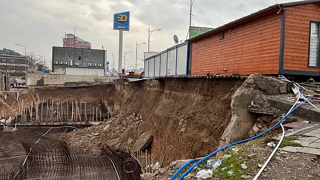 Malatya'da Yerinde Dönüşüm İnşaatında Çökme: Esnaf Tedirgin