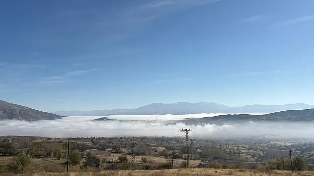 Malatya'da Yoğun Sis Kartpostallık Görüntüler Oluşturdu
