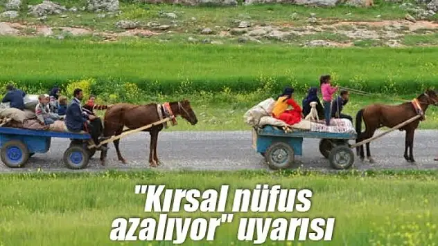 Kırsalda nüfus kaybında ilk 10'dayız