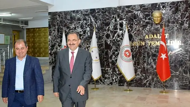 Vali Kaban İade-i Ziyaretler Kapsamında Çalışmalar Hakkında Bilgiler de Aldı