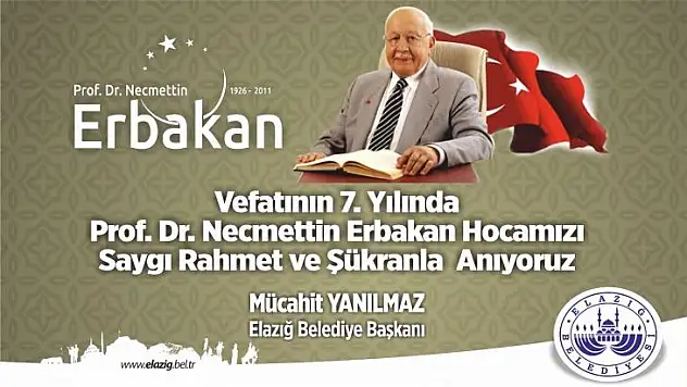 Büyük Dava Adamı Erbakan Hocamızı Özlemle Anıyoruz