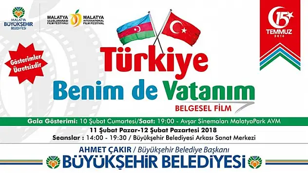 'Türkiye Benim de Vatanım' Belgeseli