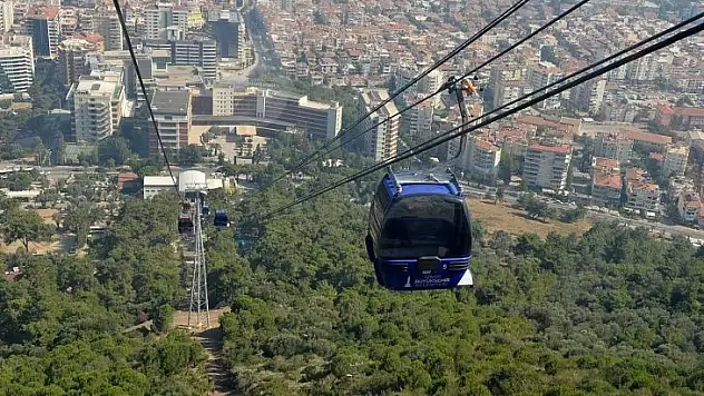 Teleferik'te 'bakım molası'