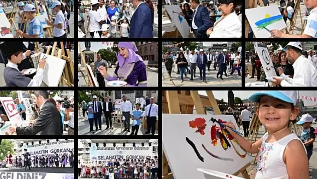 HAYDİ GEL SENDE RESİM YAP ETKİNLİĞİ YOĞUN İLGİ GÖRDÜ