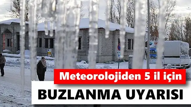 Meteoroloji'den 5 İl için Uyarı