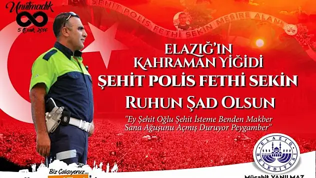 Başkan Yanılmaz:  'Kahraman Şehidimizi Rahmetle Anıyoruz'