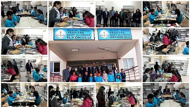 BİMYAD ve ABYB Tarafından Okul Kütüphanesine  Kitap Yardımı