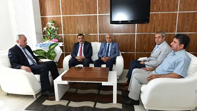 Başkan Gürkan, Kaymakam Duran'a Hayırlı Olsun Ziyaretinde Bulundu