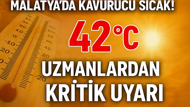 Malatya Kavruluyor! 42 Derece Ölçüldü