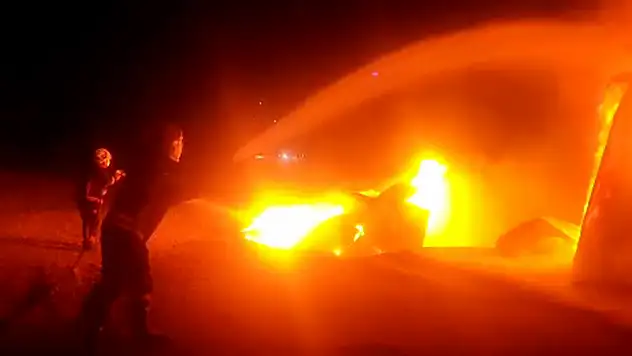 Malatya TOKİ şantiyesinde maddi hasarlı yangın