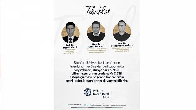 Malatya Turgut Özal Üniversitesi Öğretim Üyelerinin Akademik Başarısı