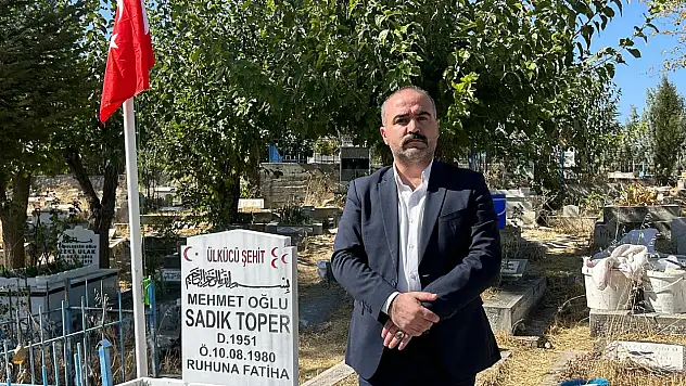 Malatya Ülkü Ocakları'ndan Şehit Sadık Toper'e Vefa