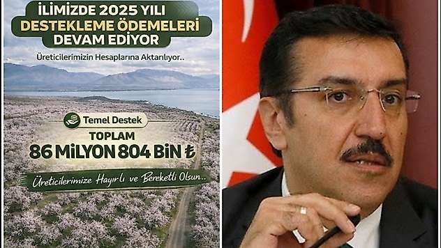Malatya'ya 86,8 Milyon TL Tarımsal Destek