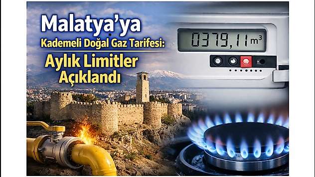 Malatya'ya Kademeli Doğal Gaz Tarifesi: Aylık Limitler Açıklandı