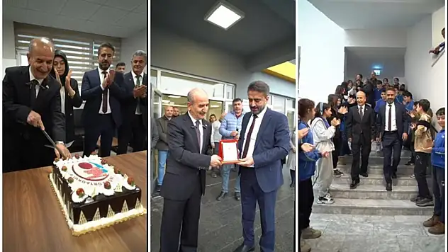 Malatyada Doğum Gününde Emekli Olan Öğretmene Anlamlı Veda..