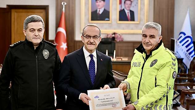 Malatyalı Polise TFF'den Fair Play Ödülü
