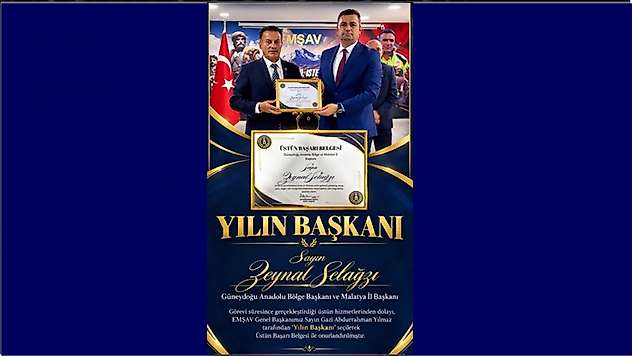 Malatyalı Terör Gazisi Zeynal Selağzı'ya EMŞAV Genel Merkezinde Önemli Görev