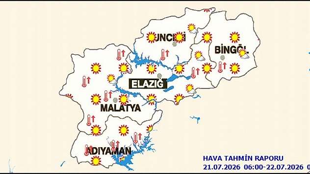 Meteoroloji'den Bölge İçin Sıcak Hava Uyarısı: Sıcaklıklar Mevsim Normallerinin Üzerinde Seyredecek