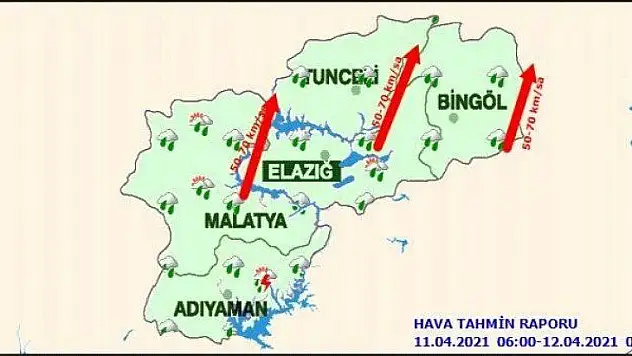 Meteoroloji'den Darende, Kuluncak, Hekimhan, Arapgir 'e Zirai don uyarısı