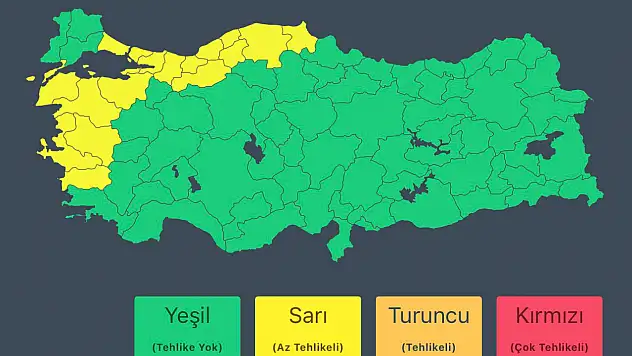 Meteoroloji'den Kuvvetli Yağış Uyarısı
