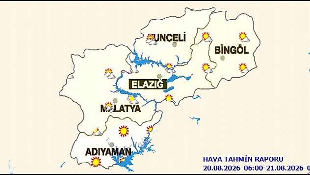 Meteoroloji'den Malatya ve Bölge İçin Hava Tahmini