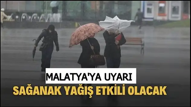 Meteoroloji'den Malatya'ya Uyarı