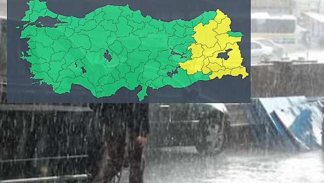 Meteoroloji Genel Müdürlüğü'nden 13 İl İçin Sarı Kod Uyarısı