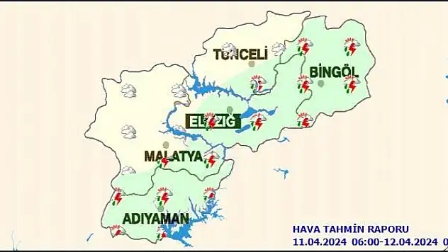 Meteoroloji Malatya'yı öğlenden sonra için uyardı